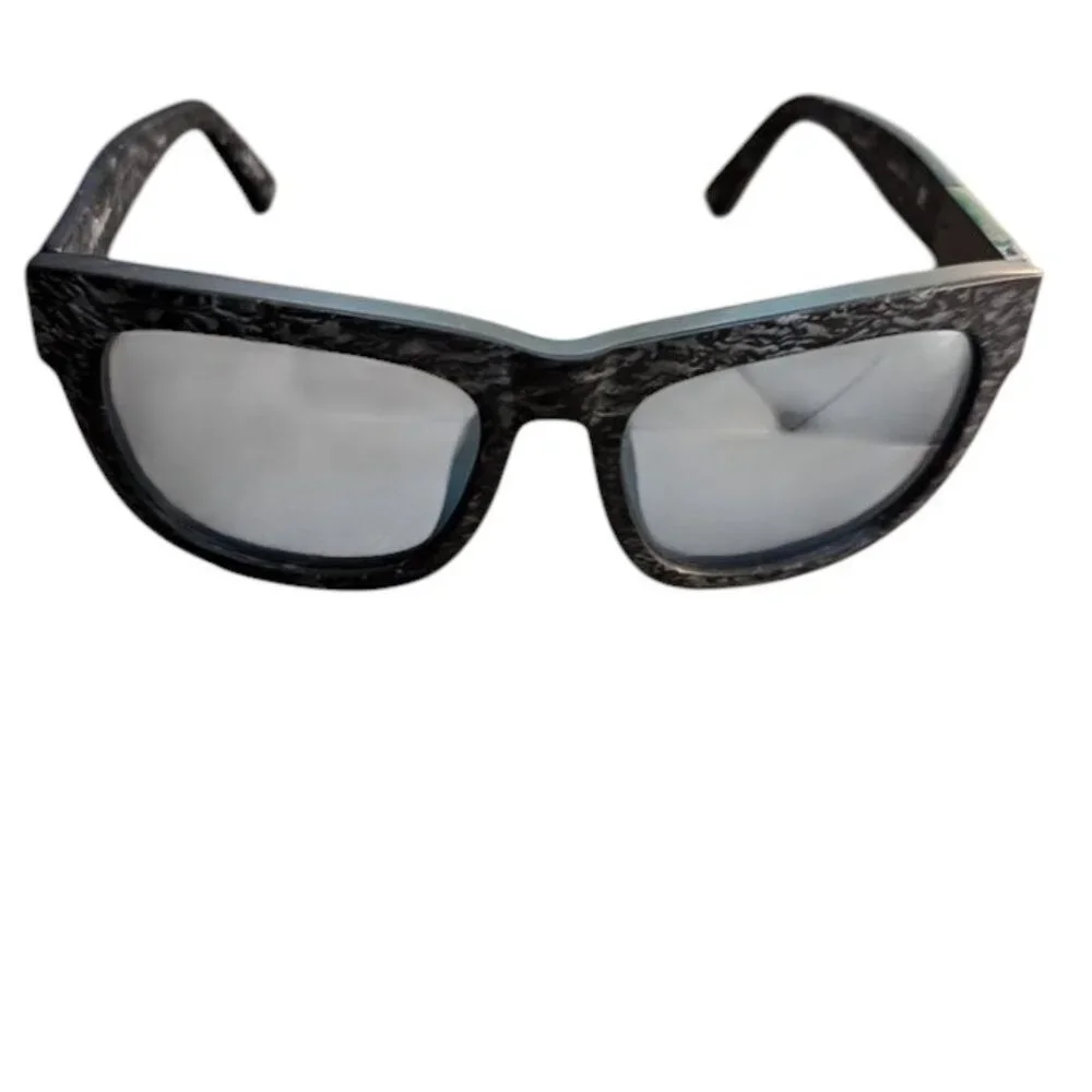3.1 Phillip Lim x Linda Farrow PI40 56mm Grey Acetate Blue Lens Sunglasses